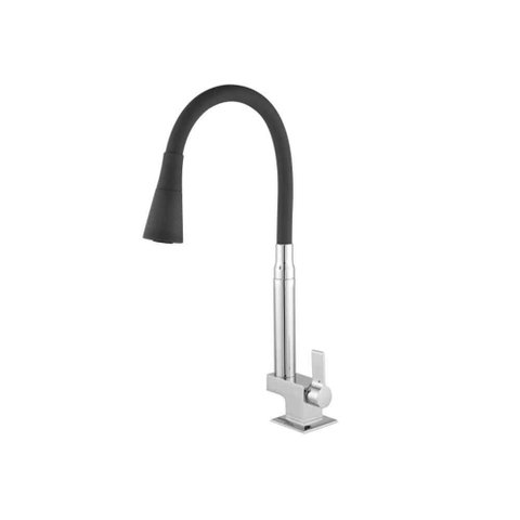 Torneira Monreale Master Black Cozinha Bancada Flexivel c/ Arejador 1/4 (2 a 40MCA) - Pevilon