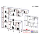Ver imagem 4 de Armário de Cozinha Compacta com Balcão Pequim Sun Multimóveis V3000 Preto