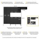 Ver imagem 3 de Armário de Cozinha Compacta com Balcão Pequim Sun Multimóveis V3000 Preto
