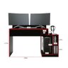 Mesa Gamer Escrivaninha Play - Preto Fosco/vermelho - 5