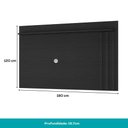 Ver imagem 6 de Painel para TV Ventura 180cm MDP Laqueado Preto Touch Móveis Carraro