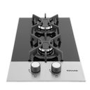 Ver imagem 2 de Cooktop a Gás Suggar 2q Mesa de Vidro e Inox Bivolt Fg2002fvpix