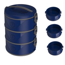 Marmita Térmica Tripla Organizador Térmico 3 Andares 4,5 Lts - 5