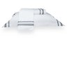 Jogo de Cama King 200 Fios Davos - Marken Fassi Branco/Cinza - 2
