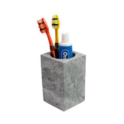 Porta Escova de Dente Pia Bancada em Pedra Sabão 11x7cm - 2