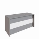 Ver imagem 2 de Balcão de Atendimento Reto 150 cm Recepção Baixo F5 Office