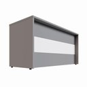Ver imagem 4 de Balcão de Atendimento Reto 150 cm Recepção Baixo F5 Office
