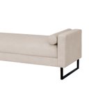 Ver imagem 2 de Recamier Berlim Base Metal 1,20m Corino Bege - Inova Decorações