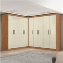 Ver imagem 1 de Quarto Modulado de Canto Madrid com 9 Portas Maxel