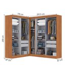 Ver imagem 3 de Quarto Modulado de Canto Madrid com 9 Portas Maxel
