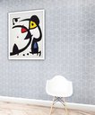 Ver imagem 1 de Quadro Decorativo Miró Two Birds - 70x50cm:moldura Branca