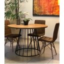 Ver imagem 1 de Mesa Redonda Estilo/Modelo Industrial (1,10 x 1,10)