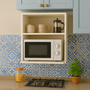 Ver imagem 4 de Suporte Microondas Forno Eletrico Prateleira Nicho Parede Organização Cozinha