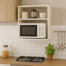 Suporte Microondas Forno Eletrico Prateleira Nicho Parede Organização Cozinha - 12