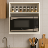 Suporte Microondas Forno Eletrico Prateleira Nicho Parede Organização Cozinha - 10