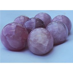 BOLA KIT COM 7 QUARTZO ROSA DE 4,1 A 5 CM PESO 974GR BOLAS DE 4,3 A 5CM PESO 974GR - 3