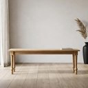 Ver imagem 1 de Banco de Madeira Maciça para Cozinha Varanda Gourmet 136cm Pés Torneados Lazuli F06 Freijó - Lyam