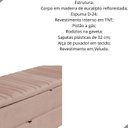 Ver imagem 2 de Calçadeira Baú Sapateira 140cm Ayla Veludo Tampo Reto
