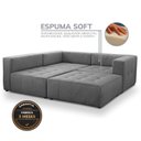 Ver imagem 5 de Sofá Modular 4 Modulos 100cm Burgos