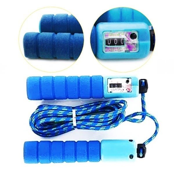 Corda de Pular com Contador:Azul | MadeiraMadeira