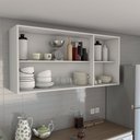 Ver imagem 3 de Armário Aéreo Cozinha Essenza 3 Portas 100% Mdf Branco Fosco - Panorama Móveis