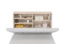 Ver imagem 4 de Cabeceira box Solteiro 0,88 Isis Amarula com Painel Class Branco - Framar Móveis