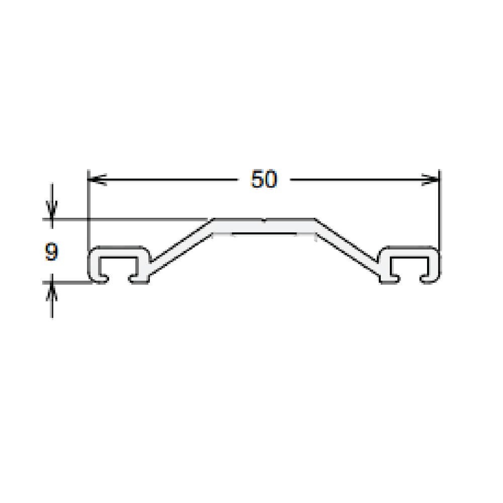 Ver imagem 3 de Perfil Trapezio Alumínio Natural - 4,00m + Gaxeta