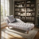Ver imagem 1 de Divã Recamier Chesterfield Anna 160cm Lado Esquerdo Linho Cinza