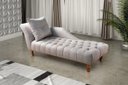 Ver imagem 2 de Divã Recamier Chesterfield Anna 160cm Lado Esquerdo Linho Cinza