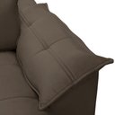 Ver imagem 7 de Sofá 3 Lugares Retrátil Reclinável para Sala 210cm Giotto F04 Veludo Marrom - Lyam Decor