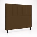 Ver imagem 6 de Cabeceira Classic Casal 140cm para Quarto Cama Decorativa Moderna Elegante Suede Marrom