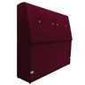 Cabeceira Estofada Itália 90 cm Solteiro Suede Bordô - ADJ Decor - 2