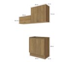 Ver imagem 4 de Lavanderia Modulada Kappesberg Celeste 3 Peças Nogueira 160cm