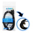 Ver imagem 4 de Kit 10 Cabos Auxiliar P2xP2 3.5mm Macho 2m Reforçado Exbom