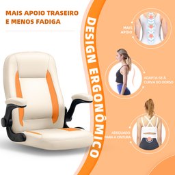 YAMASORO Cadeira Escritório Ergonomica Lombar de Apoio Cadeira Giratoria com Rodas e Apoio de Braço - 5