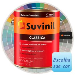Tinta Para Parede 3,2/3,6l Suvinil Clássica Escolha Sua Cor - E237 Vela Aromatizada - 1