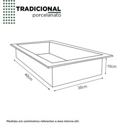 Nicho Para Banheiro em Porcelanato Polido Tradicional 40x30 Branco Liso - Cozimax - 4