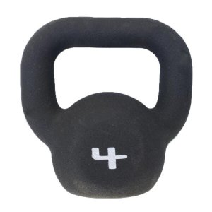 Kettlebel Revestido e Texturizado Ahead Sports - 4kg Preto