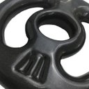 Ver imagem 2 de Anilha Emborrachada Vazada Ahead Sports 1KG Preta