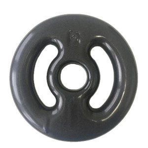 Anilha Emborrachada Vazada Ahead Sports 2KG Preta