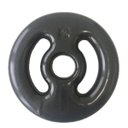 Ver imagem 1 de Anilha Emborrachada Vazada Ahead Sports 2KG Preta