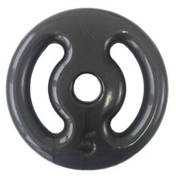 Anilha Emborrachada Vazada Ahead Sports 5KG Preta - 1