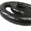 Ver imagem 2 de Anilha Emborrachada Vazada Ahead Sports 5KG Preta