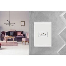 Kit 50 Conjuntos Tomada Tramontina Linha Liz 10A - 3