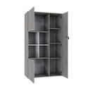 Ver imagem 5 de Armário Alto com Nicho e 03 Portas 161,5x90x42cm Wlan90 Snow - Branco