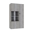 Ver imagem 1 de Armário Alto com Nicho e 03 Portas 161,5x90x42cm Wlan90 Snow - Branco