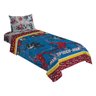 Jogo de Lençol Personagens Homem Aranha Solteiro Lepper 3 Peças Microfibra Azul - 2
