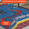 Jogo de Lençol Personagens Homem Aranha Solteiro Lepper 3 Peças Microfibra Azul - 5
