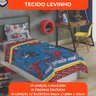 Jogo de Lençol Personagens Homem Aranha Solteiro Lepper 3 Peças Microfibra Azul - 8