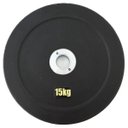 Ver imagem 1 de Anilha Olímpica Bumper Crossfit Borracha 15 Kg Ahead Preta